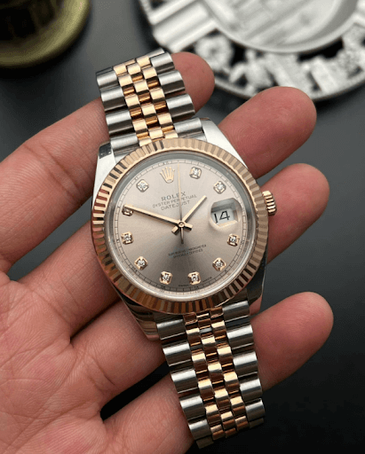 Rolex mặt vi tính đính kim cương